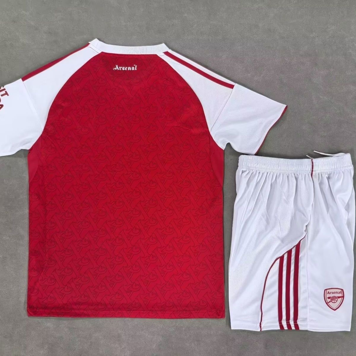 Kids Arsenal Custom Home Soccer Kits 2025-26 - Image 4