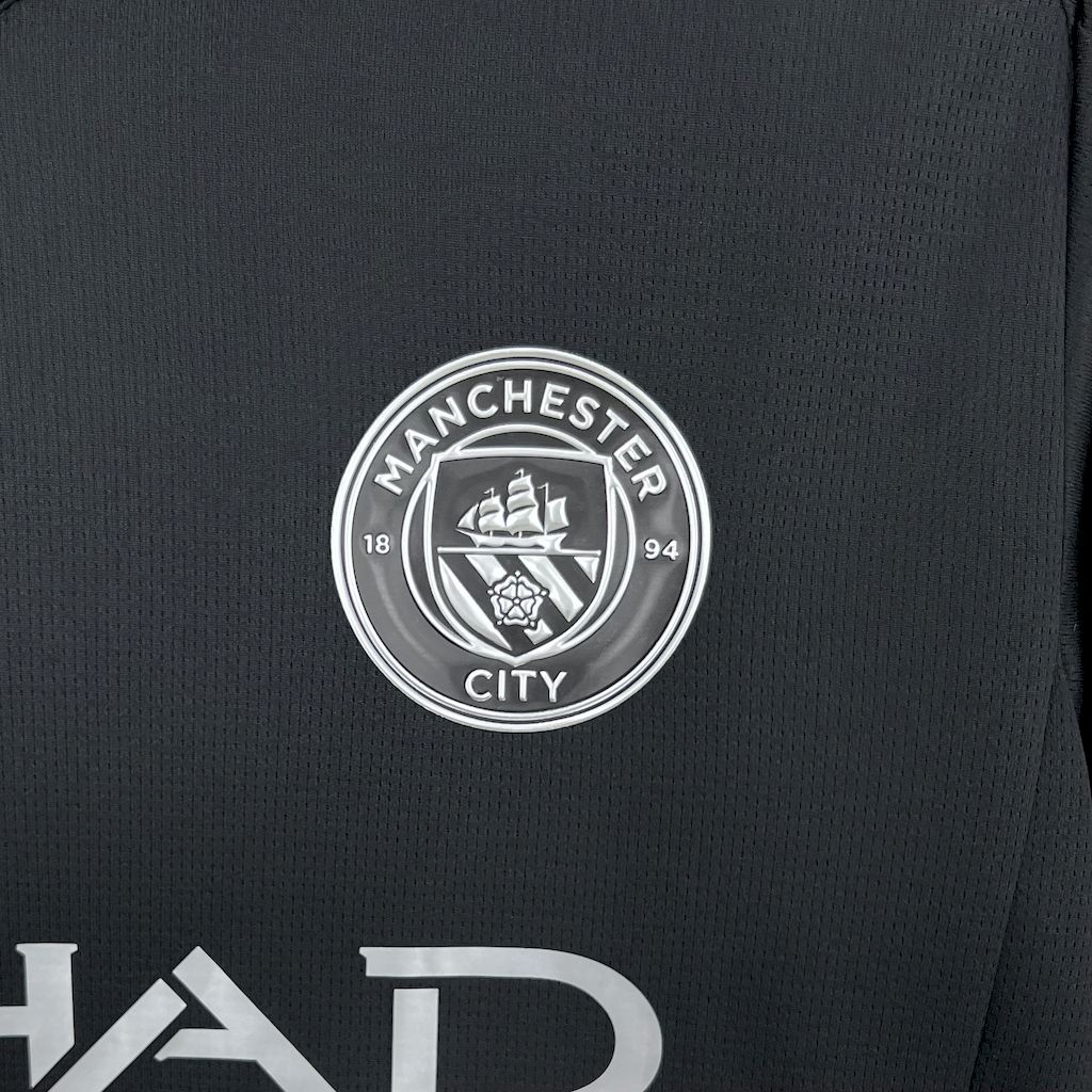 Manchester City Black 3th Away Football Shirt 2025/2026 Fan Version - Image 7