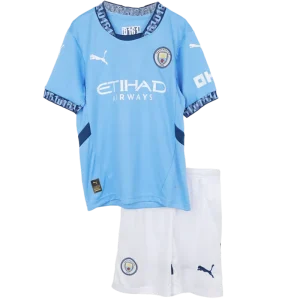 Kids Manchester City Home Jersey Kit Youth Apparels 2024/25