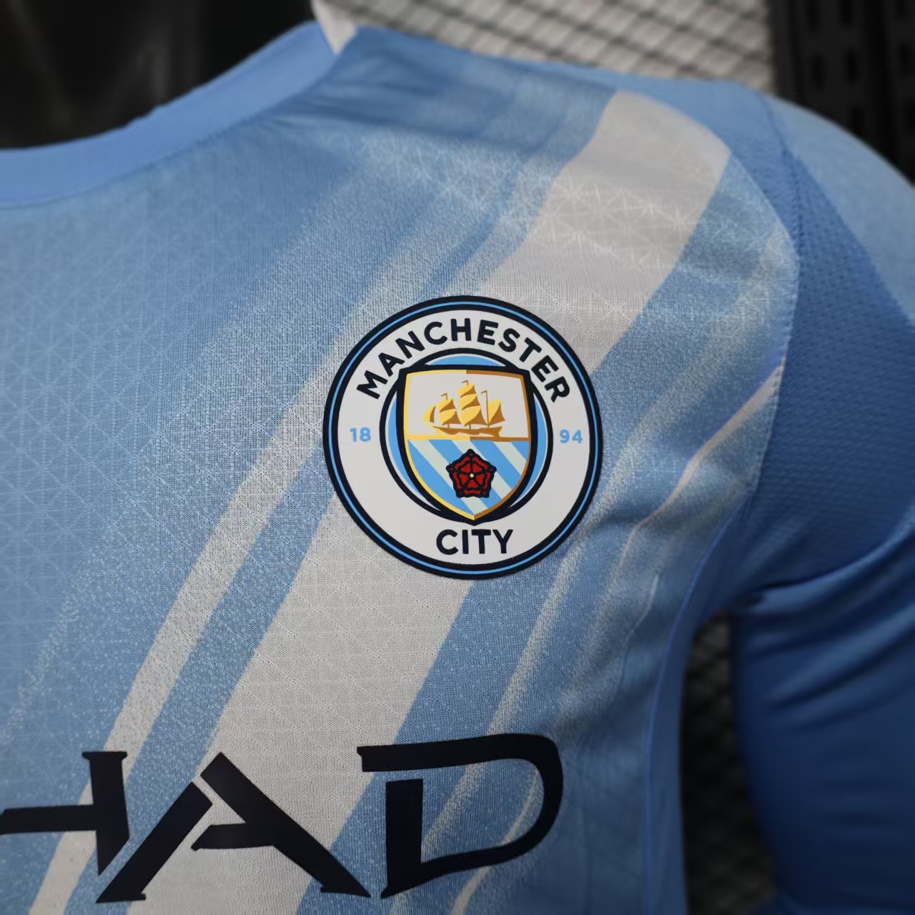 Manchester City Soccer Shirt Home Shirt player version Long Sleeve 2025-26 - Image 4