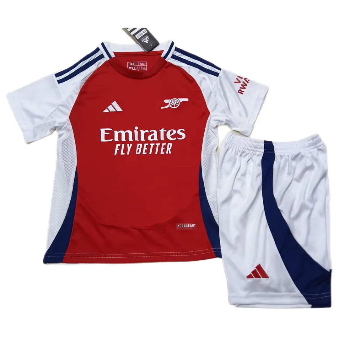 Kids Arsenal Home Jersey Kits(Jersey+Shorts+Socks) 2024-25 - Image 4