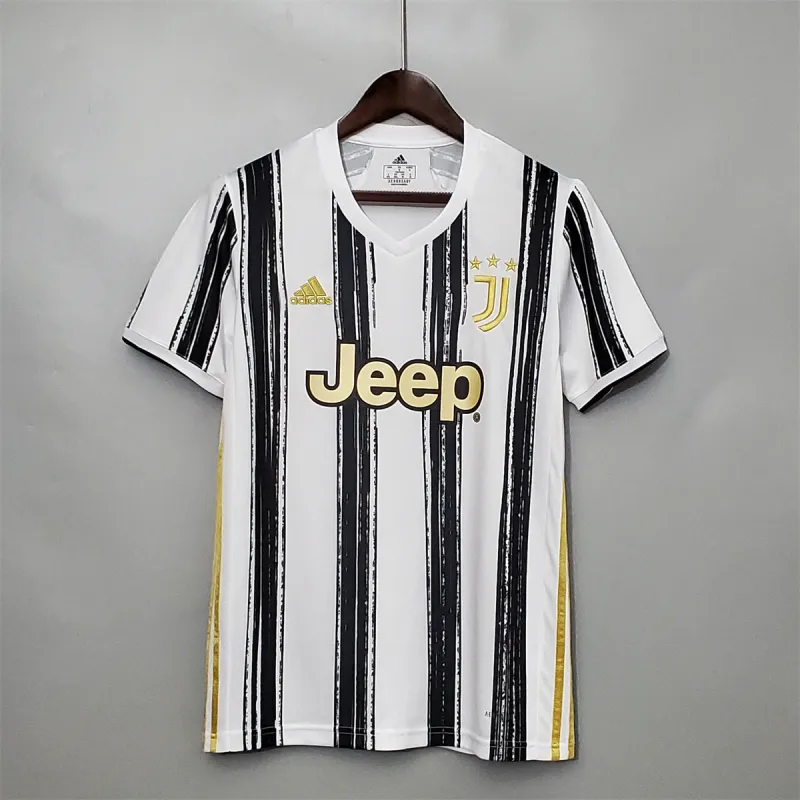 20-21 Juventus Home Soccer Retro Jerseys Shirt - Image 2