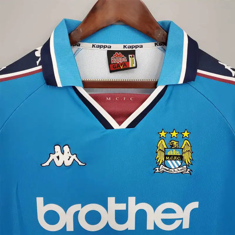 Manchester City 1997/99 Retro Home Jersey - Image 3