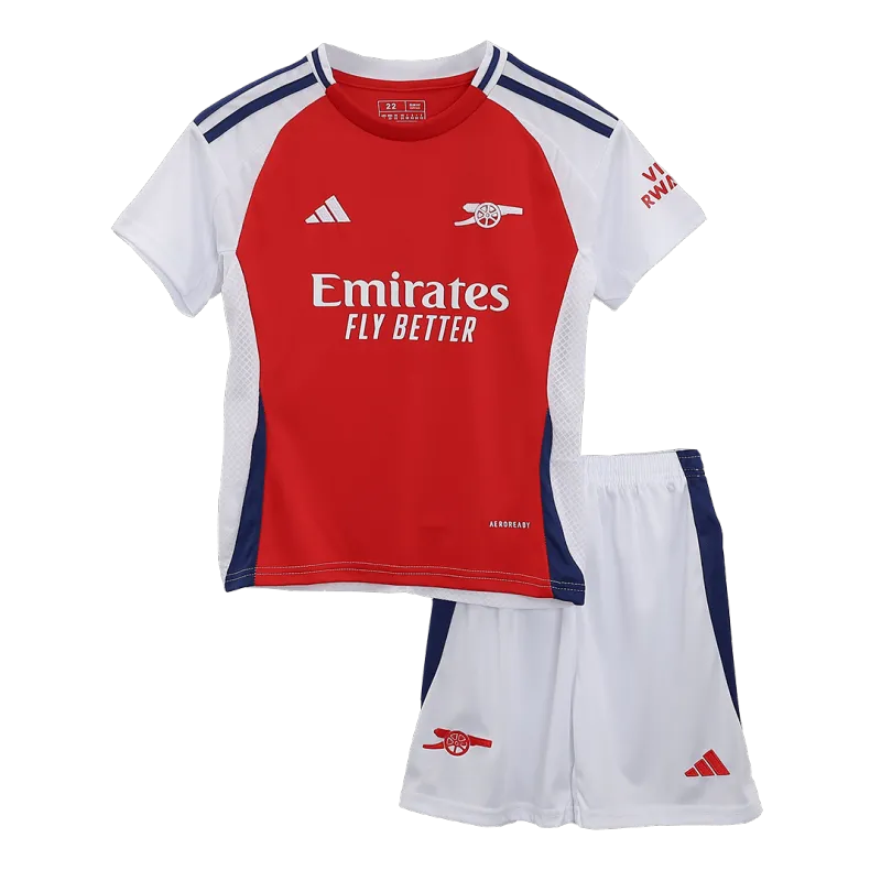Kids Arsenal Home Jersey Kits(Jersey+Shorts+Socks) 2024-25 - Image 11