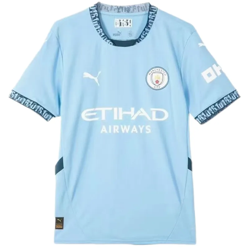 24-25 Manchester City Home Whole Kit Jersey+Shorts+Socks - Image 4