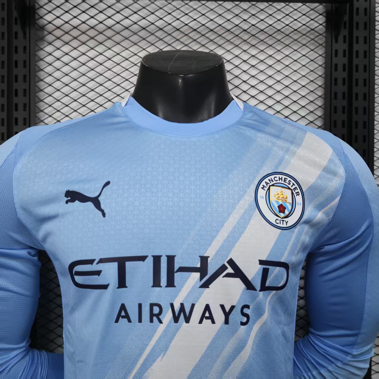 Manchester City Soccer Shirt Home Shirt player version Long Sleeve 2025-26 - Image 9